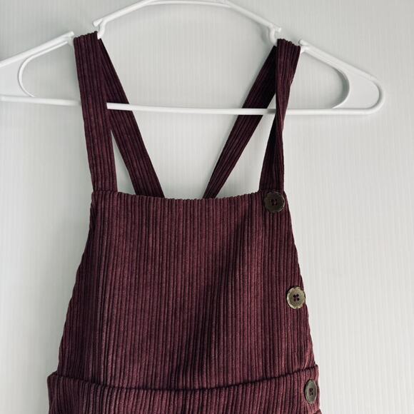 Art Class Corduroy Overall Dress Maroon Size Medium - Picture 5 of 5